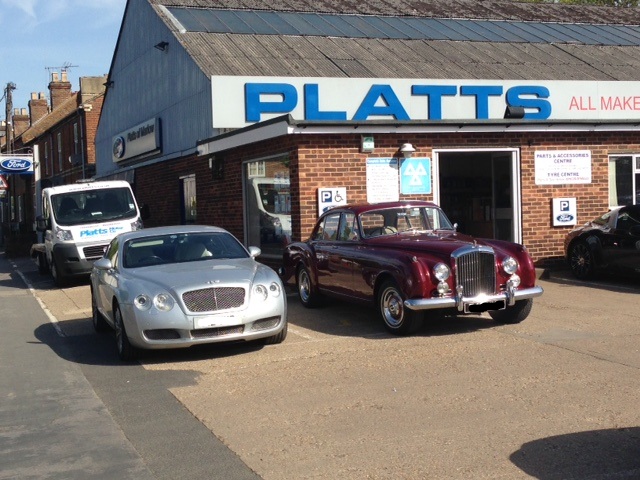 A pair of Bentleys
